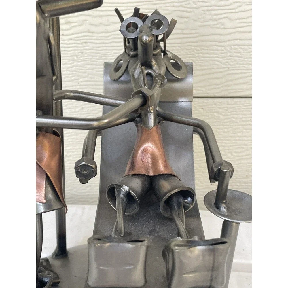 Handmade Nuts & Bolts Dentist Metal Sculpture Figurine Folk Art Dental Gift